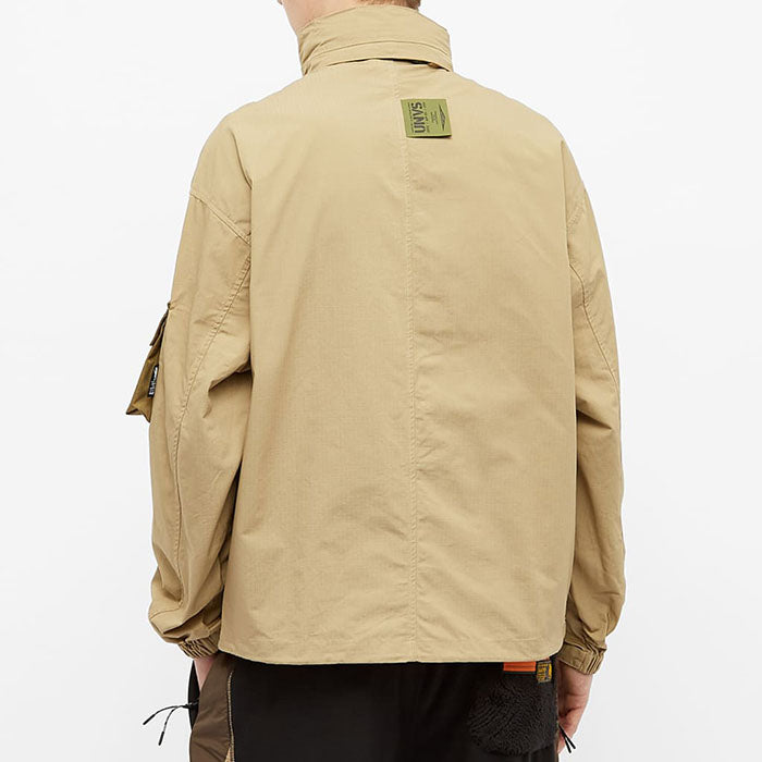 - 全新特價 - AAPE BY *A BATHING APE® MILITATY BOMBER 軍事風口袋機能夾克(卡其M)