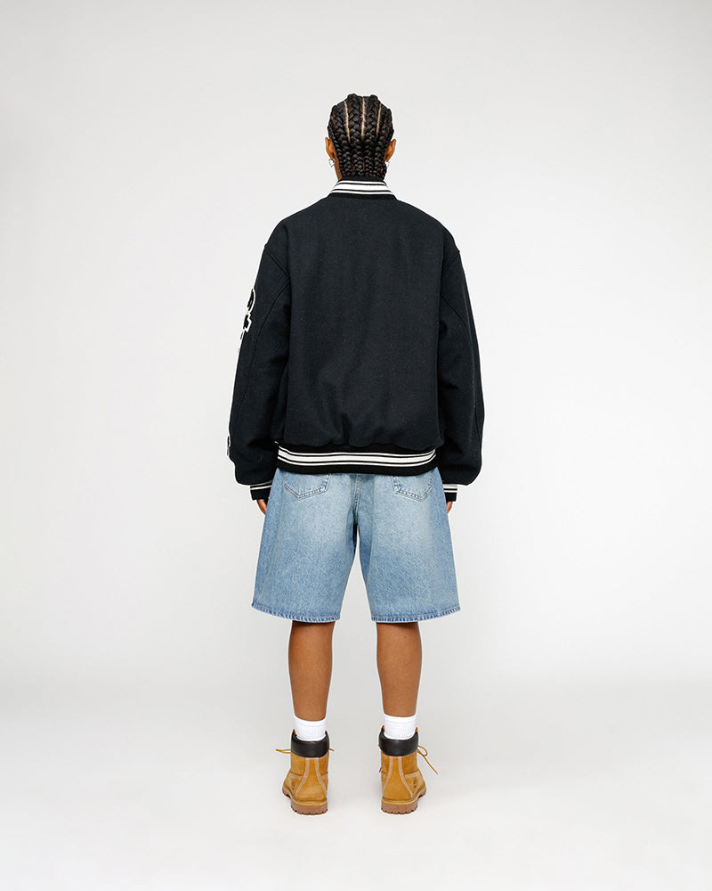 STUSSY VARSITY JACKET 雙袖刺繡棒球外套