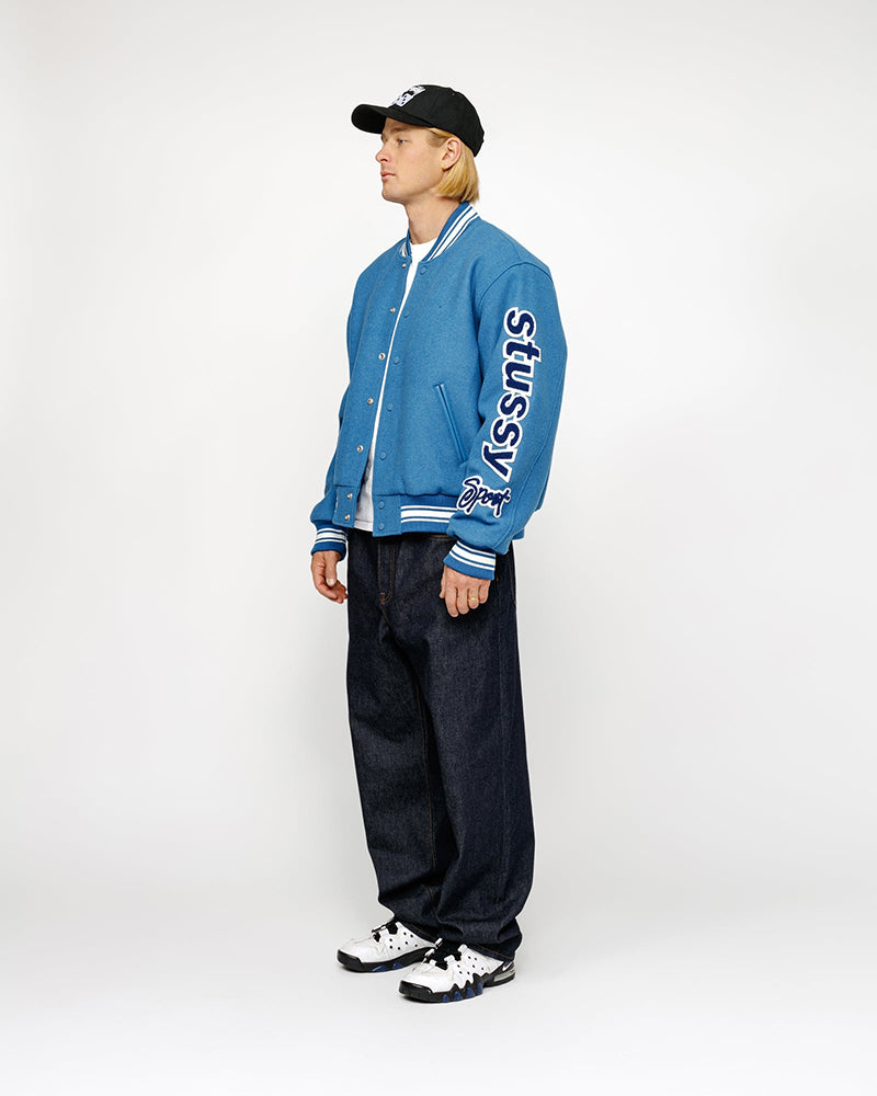 STUSSY VARSITY JACKET 雙袖刺繡棒球外套