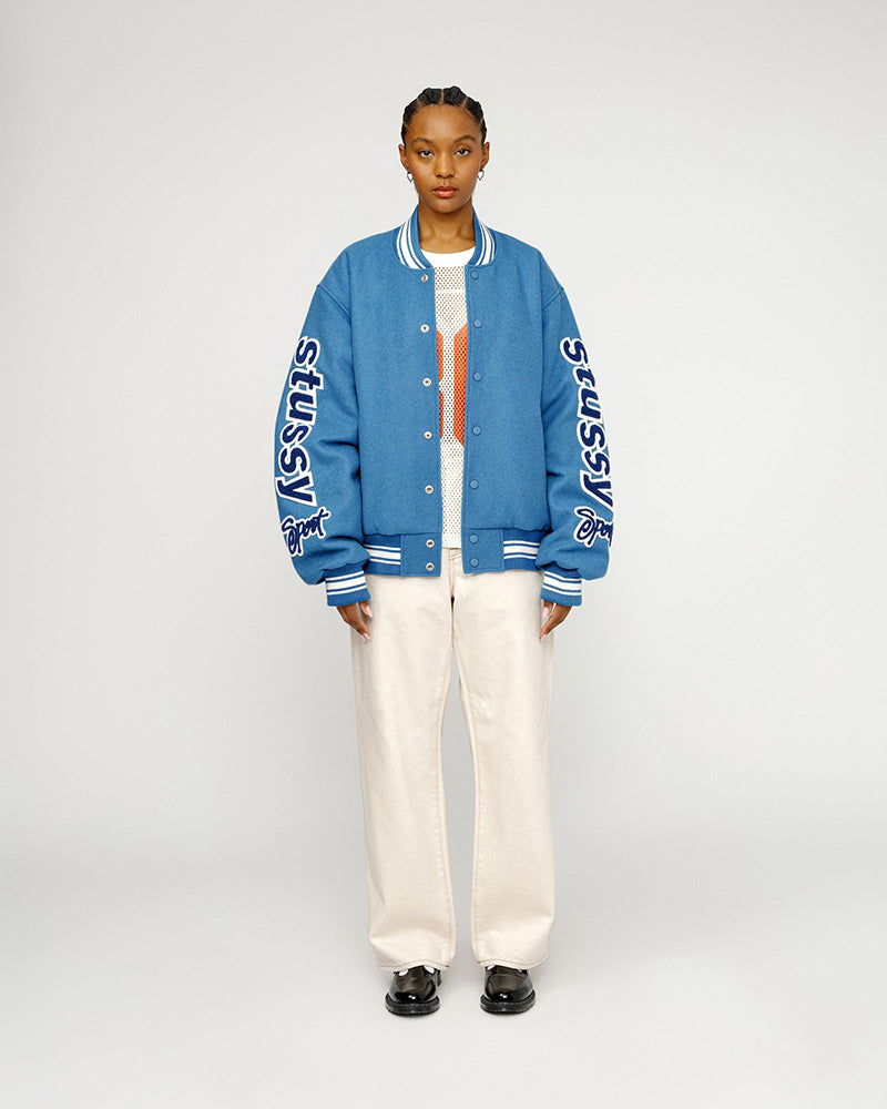 STUSSY VARSITY JACKET 雙袖刺繡棒球外套