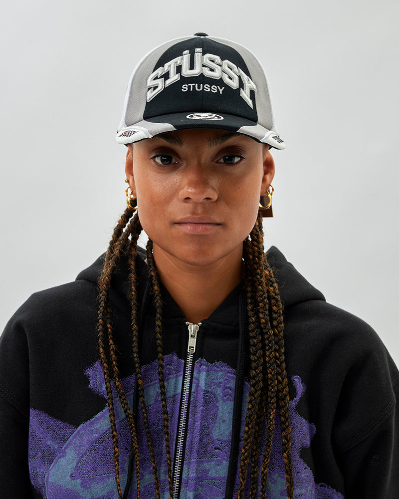 STUSSY 刺繡賽車棒球帽