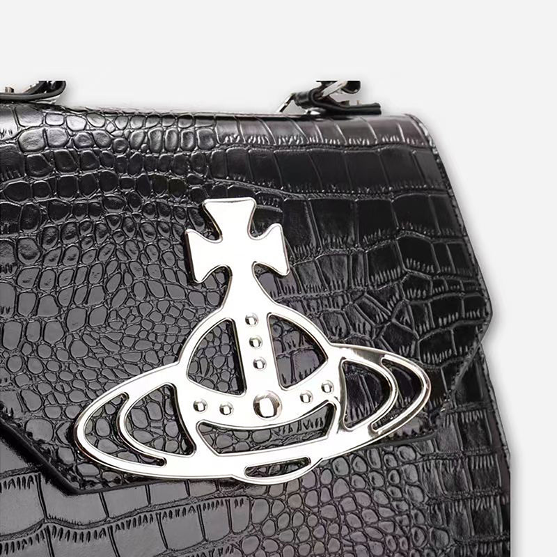 Vivienne Westwood 鱷魚壓紋雙肩包