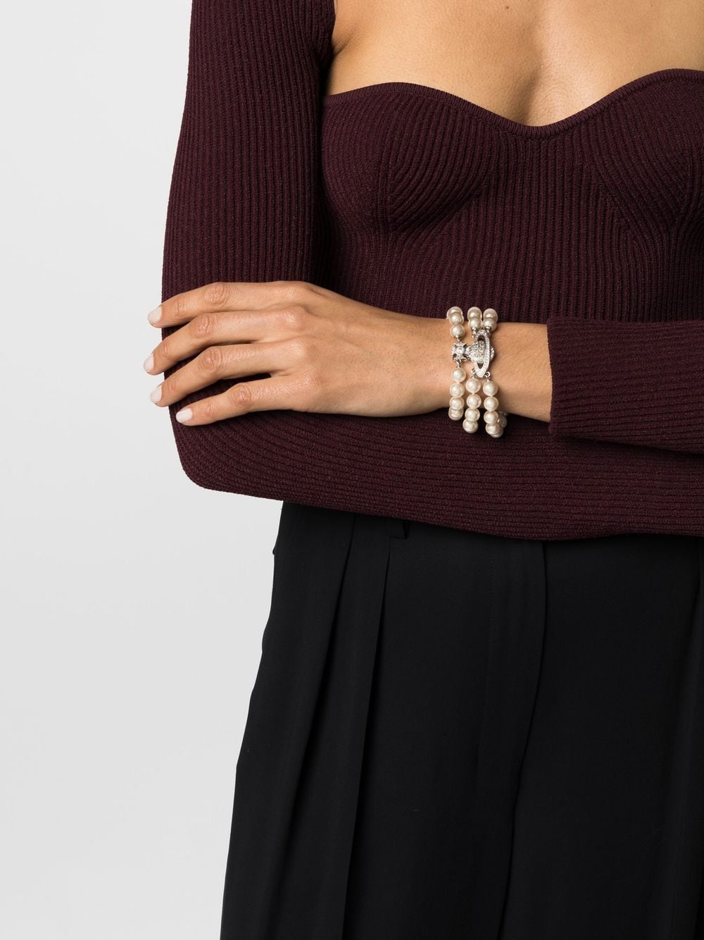 Vivienne Westwood pearl bracelet 三層珍珠手鍊
