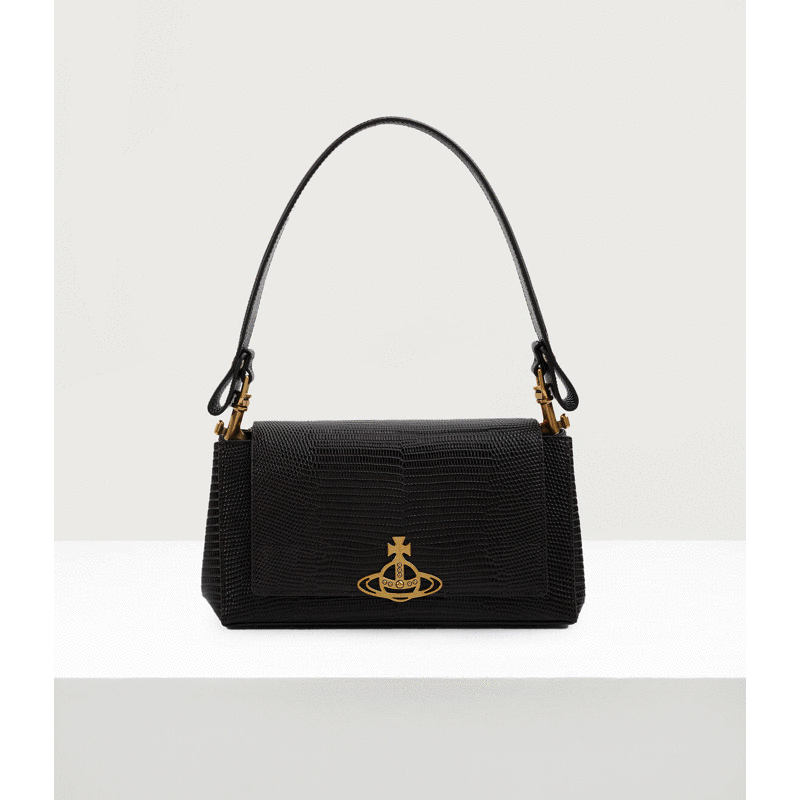 Vivienne Westwood 皮革壓紋腋下包