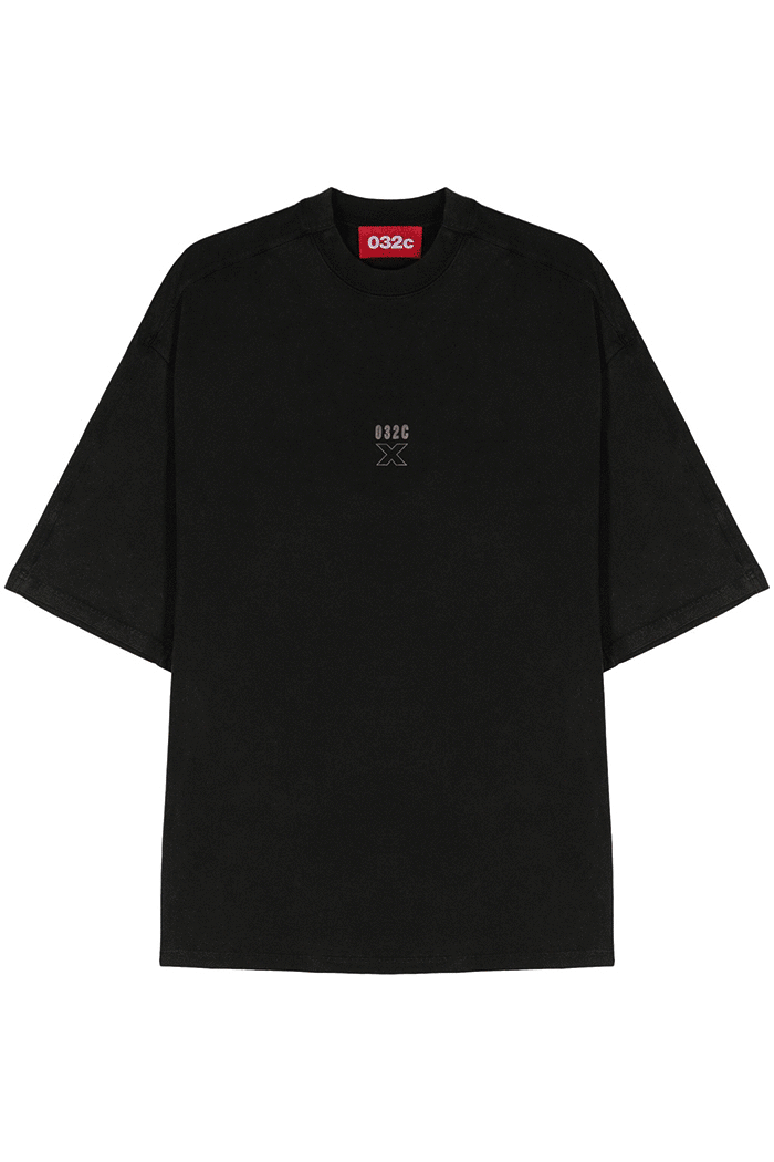 032c "X" LAYERED 做舊廓形短袖T恤