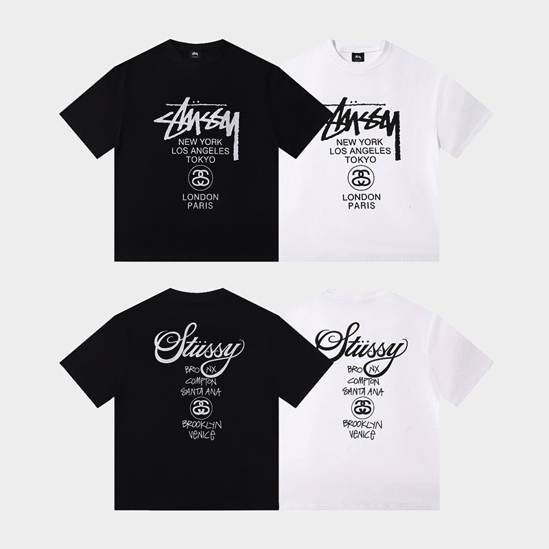 - 全新特價 - STUSSY WHITE WORLD TOUR T-SHIRT 世界巡遊短袖T恤 (白色XL)