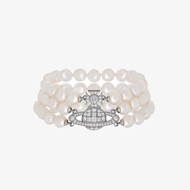 Vivienne Westwood pearl bracelet 三層珍珠手鍊