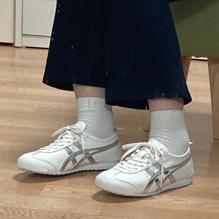 Onitsuka Tiger MEXICO 66 白底銀虎爪紋 D508K-0193