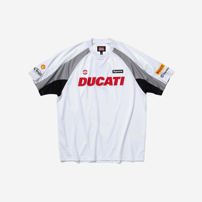 SUPREME x DUCATI SS24 SOCCER JERSEY 足球短袖T恤