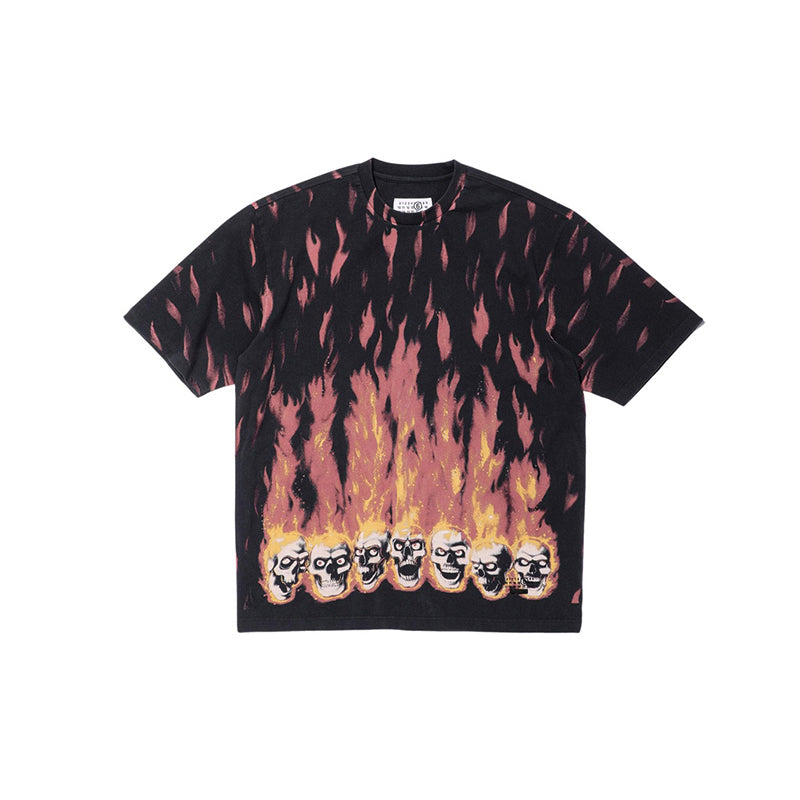 Supreme x MM6 Maison Margiela 火焰骷髏短袖T恤