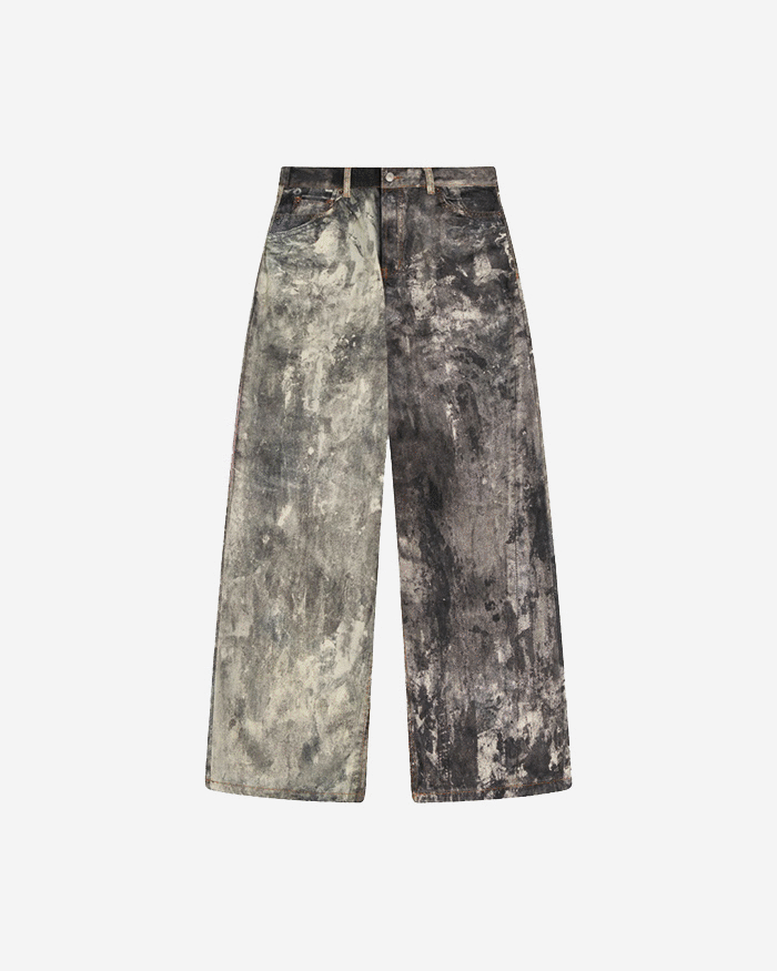 Acne Studio 1981M 染色印花寬鬆牛仔褲