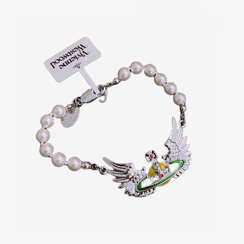 Vivienne Westwood Angel Wings Bracelet Pearl 天使之翼珍珠手鍊