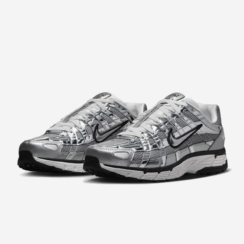 NIKE P-6000 CN0149-001 復古運動鞋-金屬銀