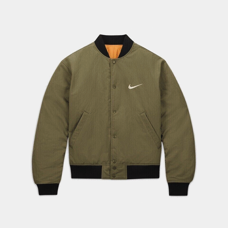 STUSSY x NIKE 聯名雙面穿衍縫鋪棉夾克