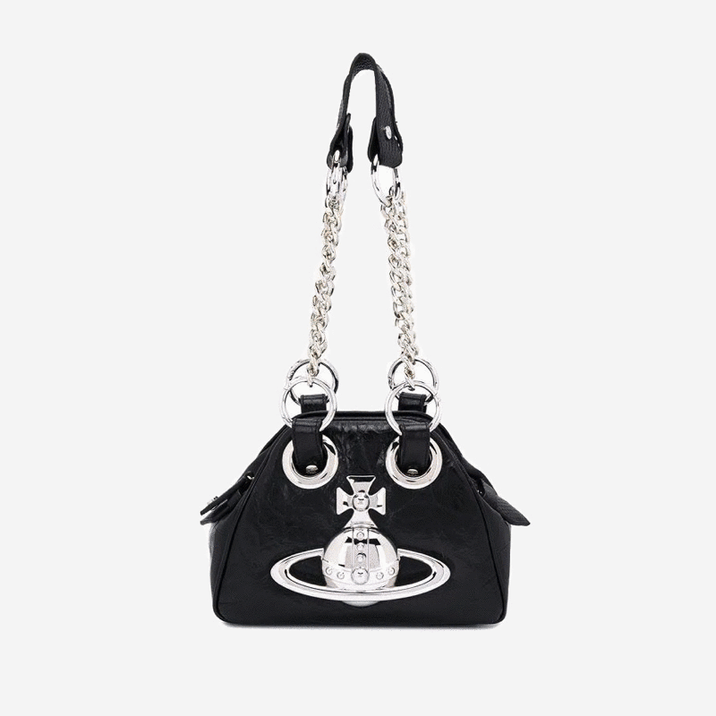 Vivienne Westwood 金屬龐克鏈條斜跨包