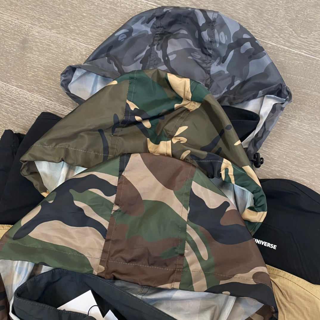 - 全新特價 - AAPE BY *A BATHING APE® MILITATY BOMBER 軍事風口袋機能夾克(卡其M)