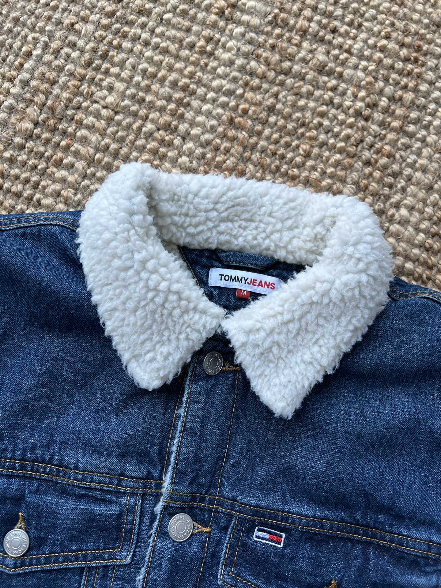 TOMMY HILFIGER 羊羔絨牛仔外套