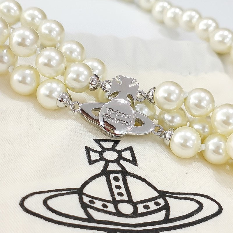 Vivienne Westwood Pearl Choker 雙排珍珠項圈