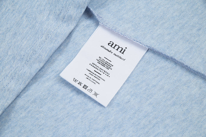 AMI PARIS 純色小愛心短袖T恤