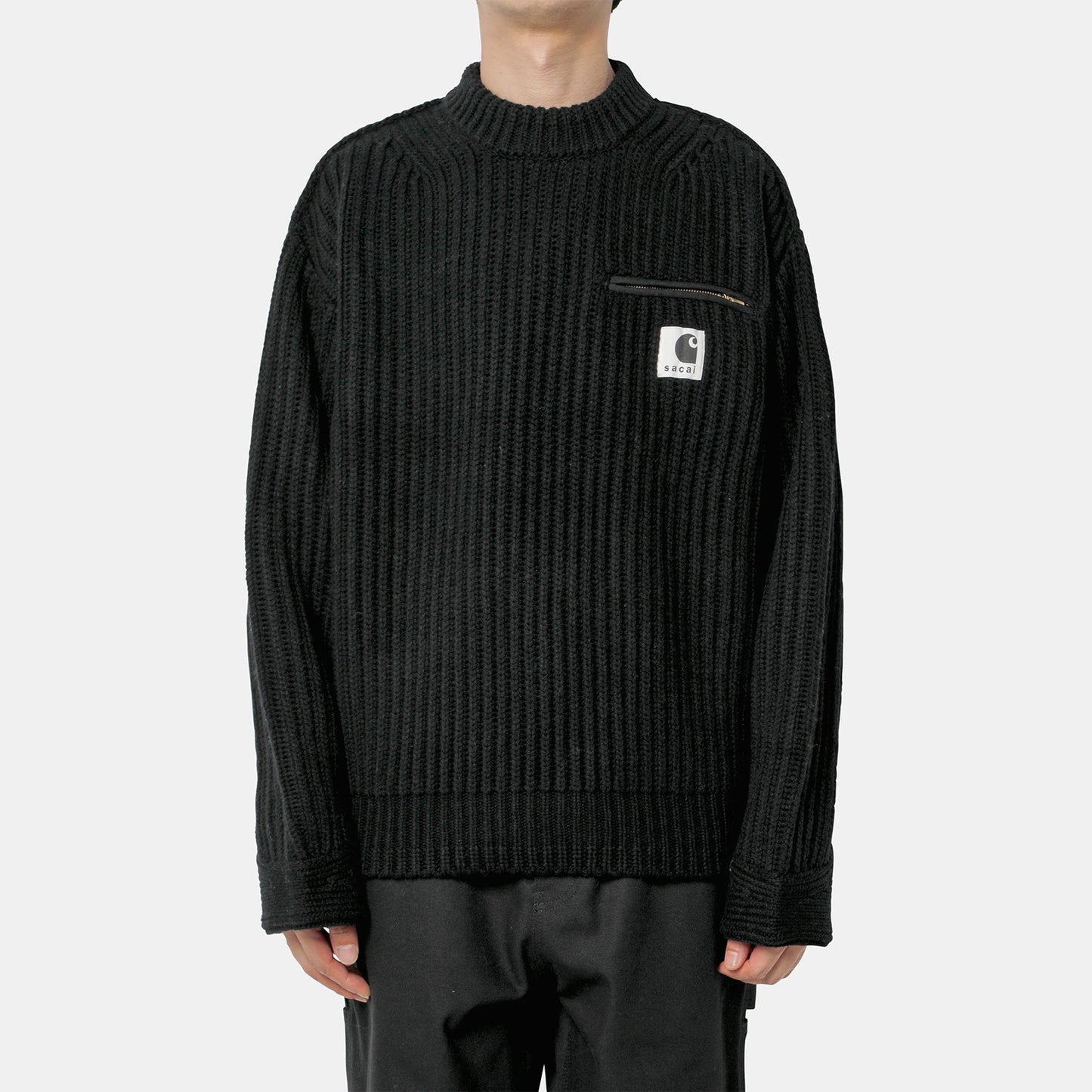 Sacai x Carhartt WIP Knit Detroit Pullover 卡哈特針織毛衣