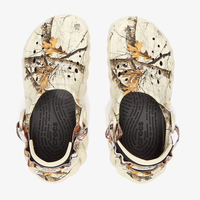 Crocs Echo Clog in White Tree Edge 卡駱馳洞洞鞋-淺色