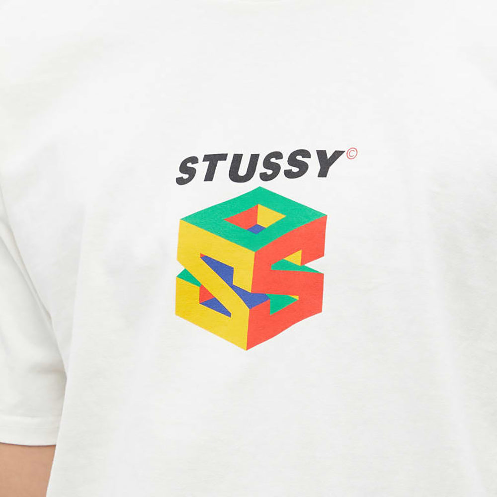 STUSSY 彩色方塊短袖T恤