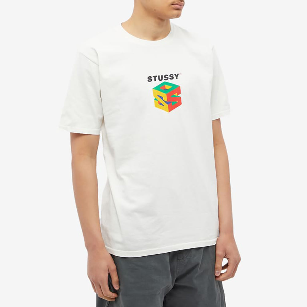 STUSSY 彩色方塊短袖T恤
