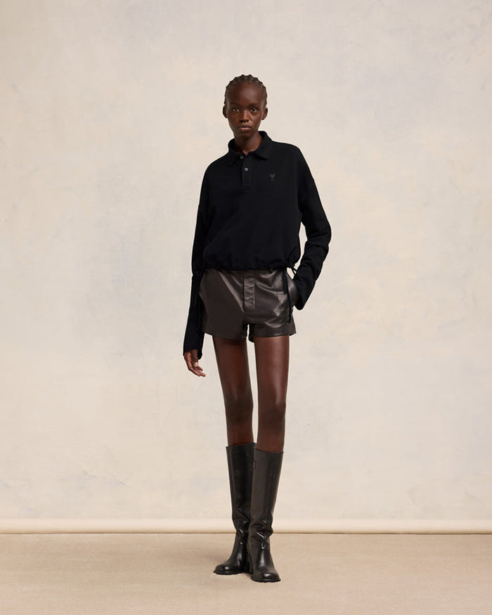 AMI DE COEUR CROPPED POLO 抽繩POLO衫
