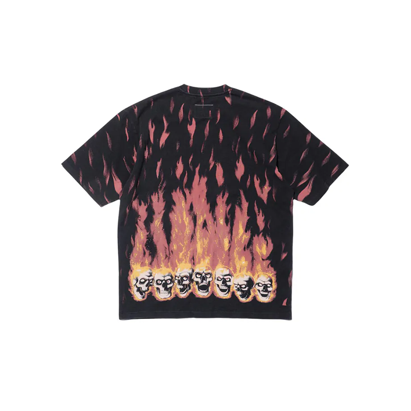 Supreme x MM6 Maison Margiela 火焰骷髏短袖T恤