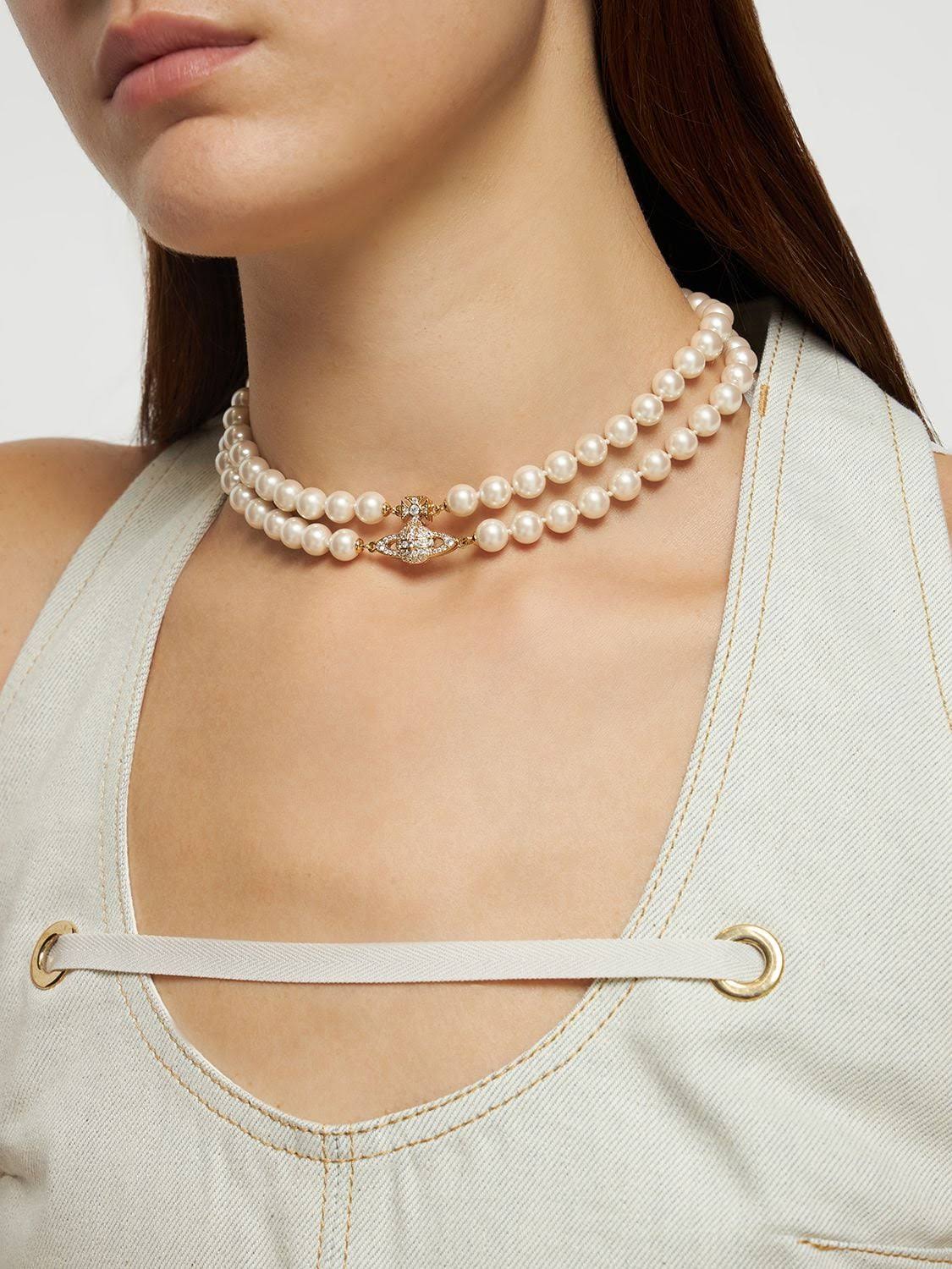 Vivienne Westwood Pearl Choker 雙排珍珠項圈