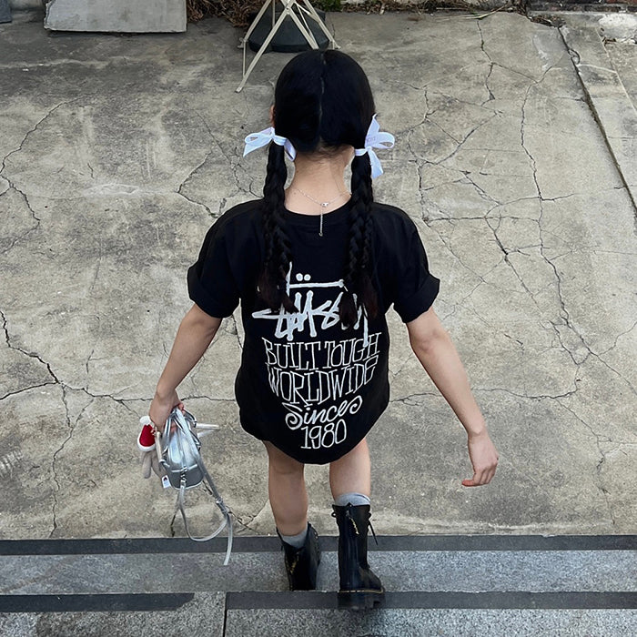 STUSSY 假日系列印花短袖T恤