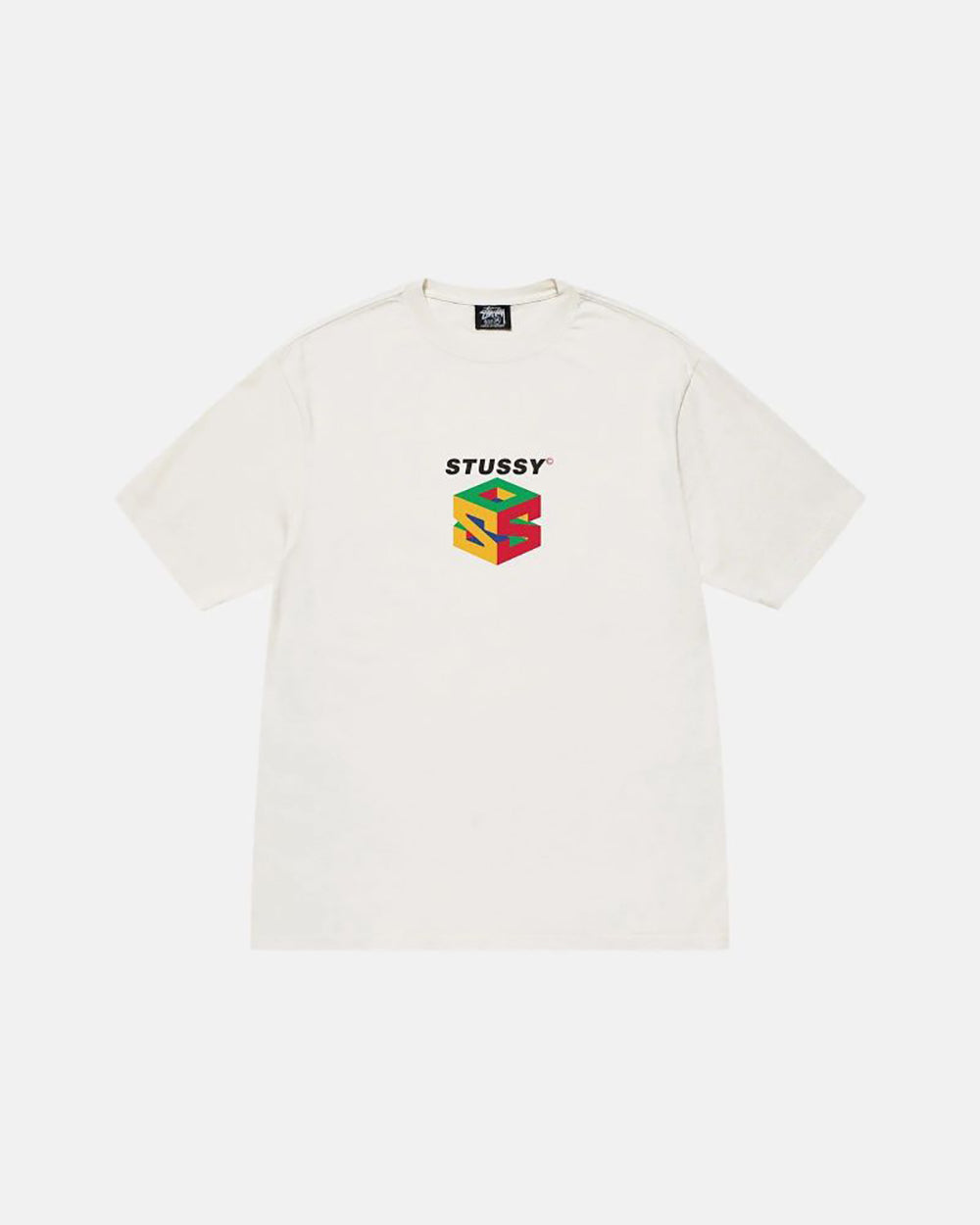 STUSSY 彩色方塊短袖T恤