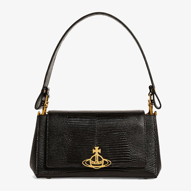 Vivienne Westwood 皮革壓紋腋下包