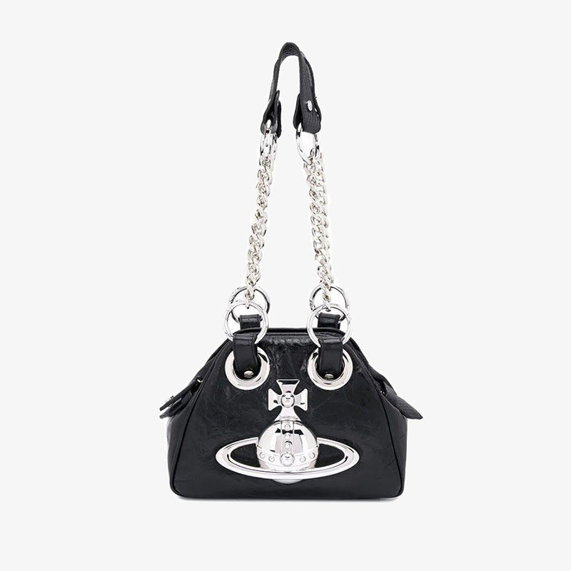 Vivienne Westwood 金屬龐克鏈條斜跨包