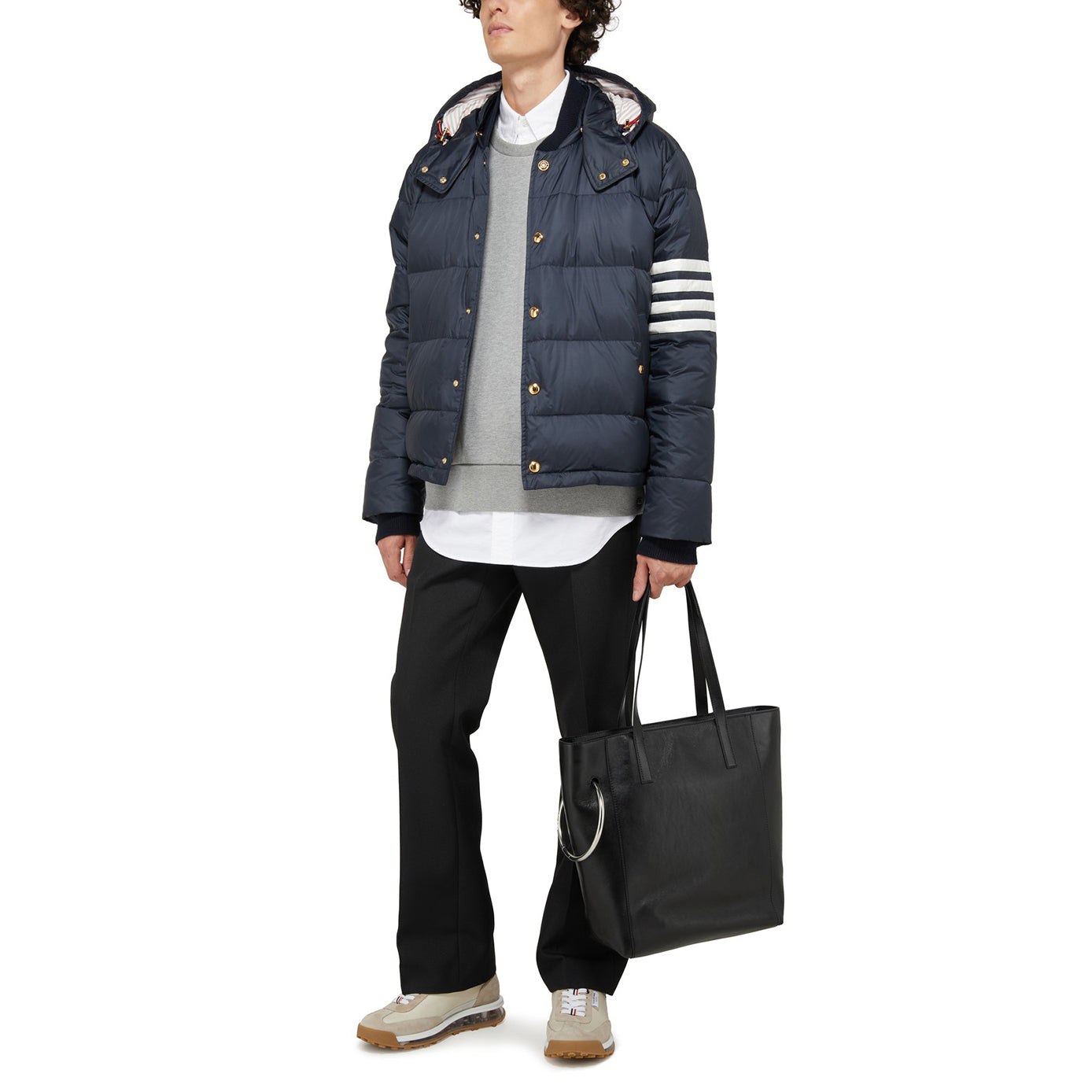 Thom Browne 4-Bar 尼龍羽絨外套飛行夾克