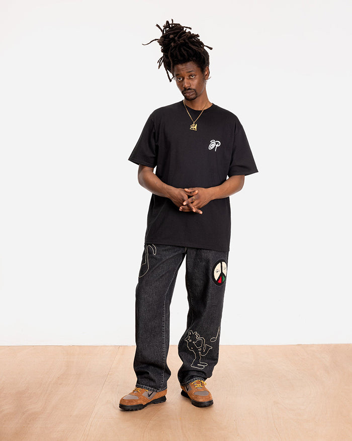 STUSSY x PATTA 聯名經典爵士人物短袖T恤