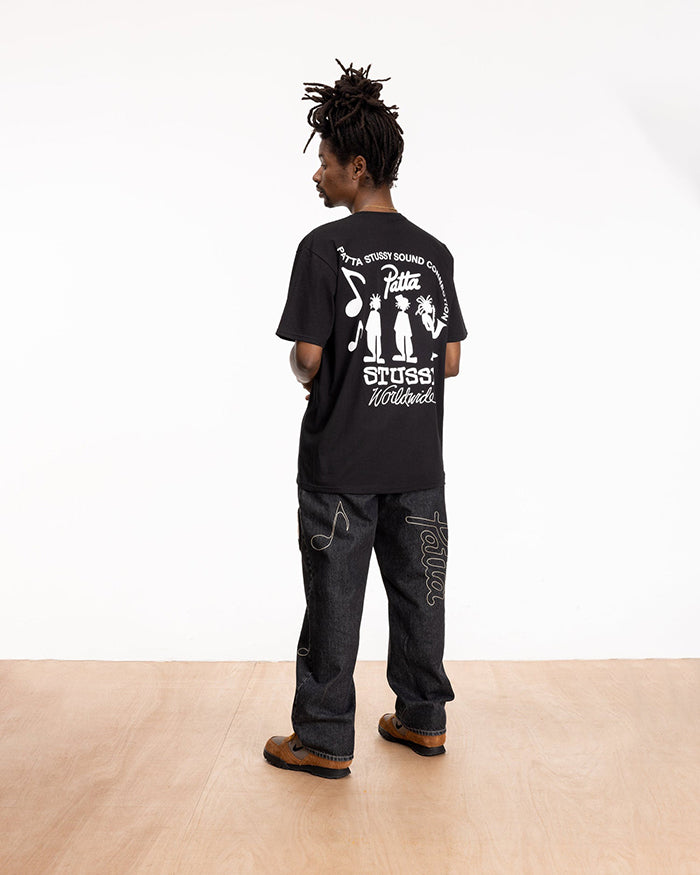 STUSSY x PATTA 聯名經典爵士人物短袖T恤