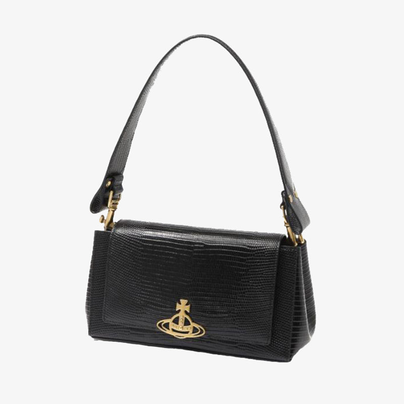 Vivienne Westwood 皮革壓紋腋下包