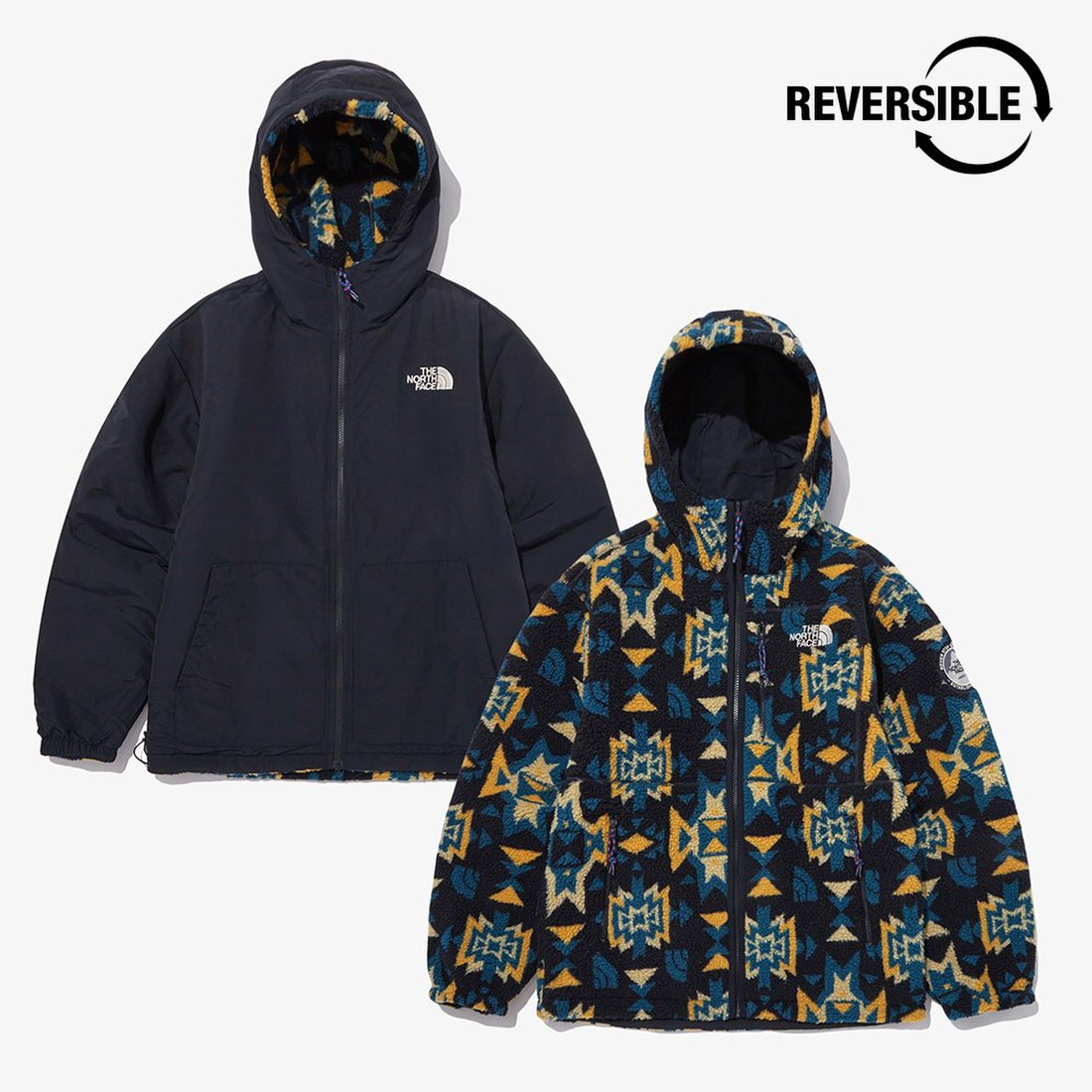 THE NORTH FACE 韓國北臉雙面穿羊羔絨外套 NJ4FN71B