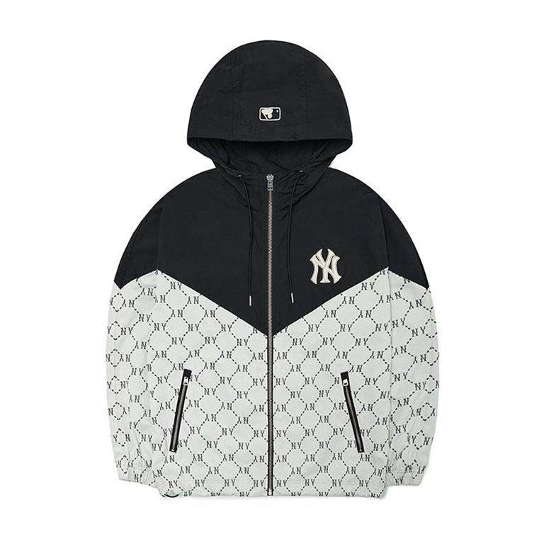 韓國MLB連帽防風外套 MONOGRAM系列風衣