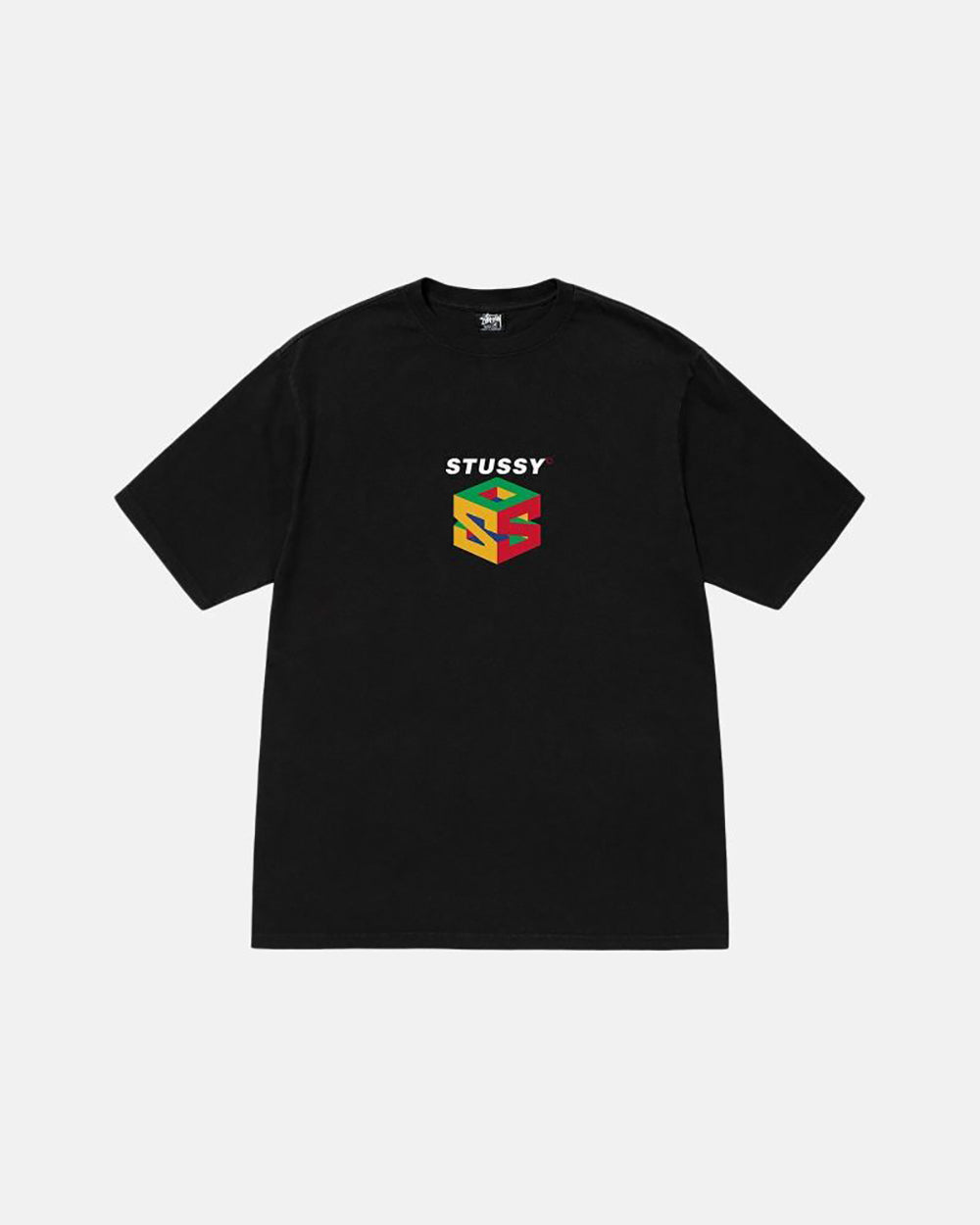 STUSSY 彩色方塊短袖T恤