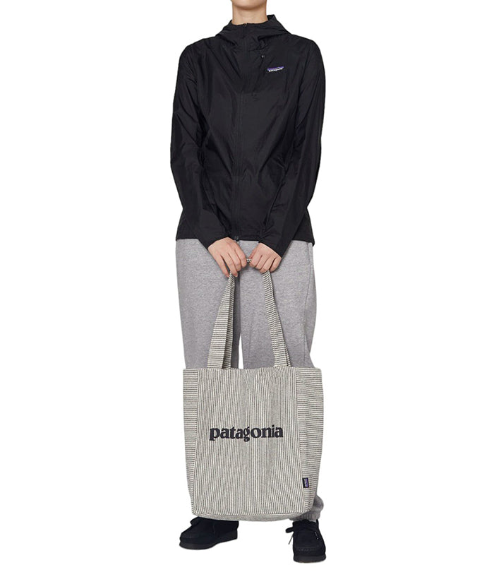 PATAGONIA 條紋帆布托特包