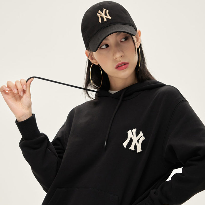 韓國MLB NY老花印花連帽上衣