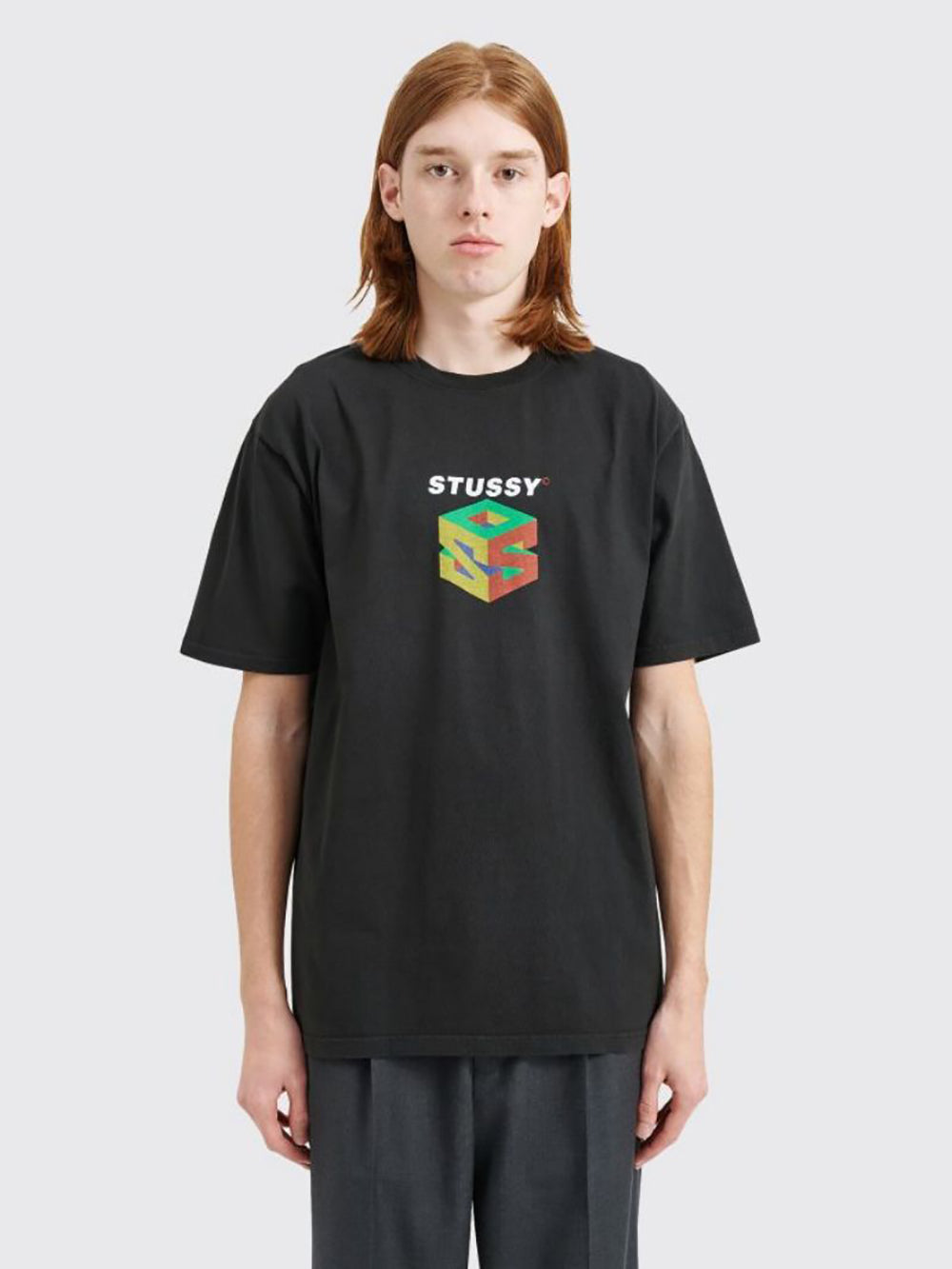 STUSSY 彩色方塊短袖T恤