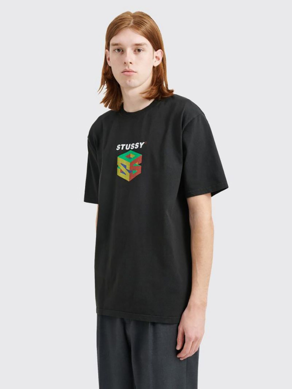 STUSSY 彩色方塊短袖T恤