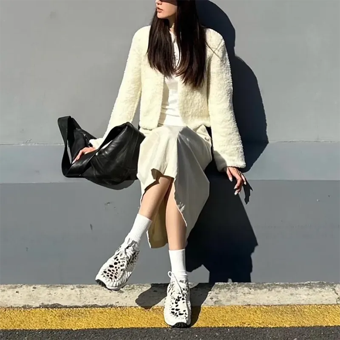 Nike Air Footscape Woven White Cow 乳牛