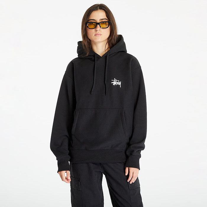 - 全新特價 - STUSSY BASIC FLEECE HOODIE 刷毛連帽上衣 (黑M)