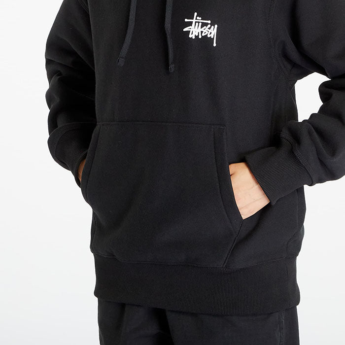 - 全新特價 - STUSSY BASIC FLEECE HOODIE 刷毛連帽上衣 (黑M)