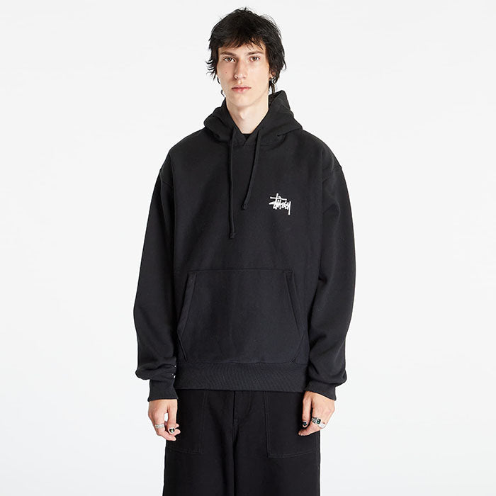- 全新特價 - STUSSY BASIC FLEECE HOODIE 刷毛連帽上衣 (黑M)