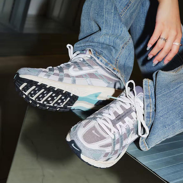NIKE P-6000 FN7509-029 復古運動鞋-礦石灰